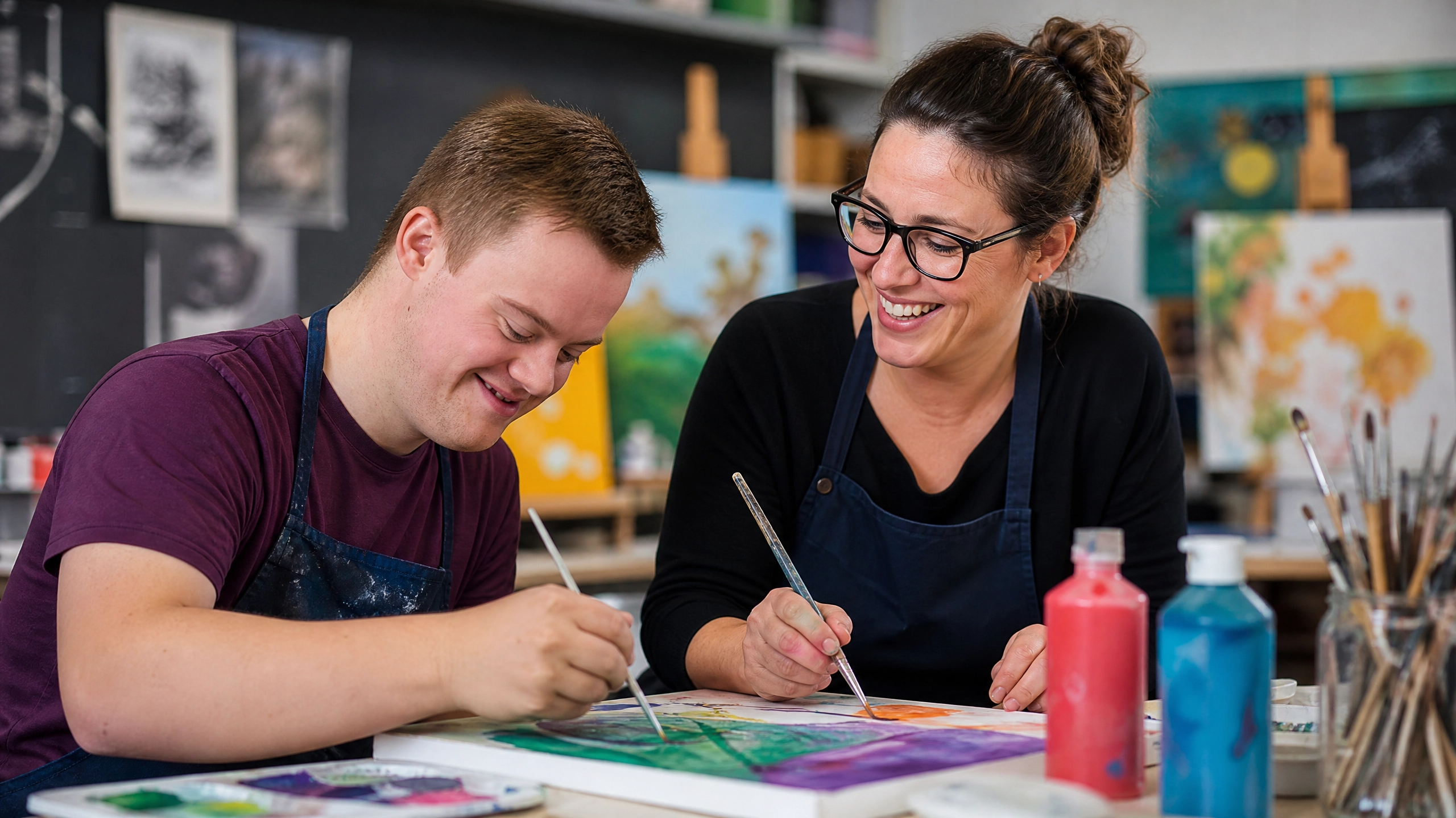 Nexora support team helping a participant in the Canberra community